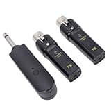 Denash Wireless Microphone Transmitter Receiver Advanced 2.4G XLR System for Performances Events Lightweight Aluminum Alloy 1 Kit