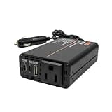 150W Car Power Inverter, 12V to 110V AC Outlet Adapter, Black