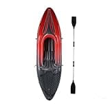 Inflatable Kayak Thickened PVC Durable Blow Up Canoe with Hand Pump Paddle Storage Bag for Fishing Water Adventure Activities