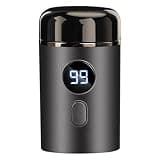 Portable Electric Shaver for Men, Rechargeable Rotary Razor with 304 Steel Blades, LED Display, Type-C Charging for Travel