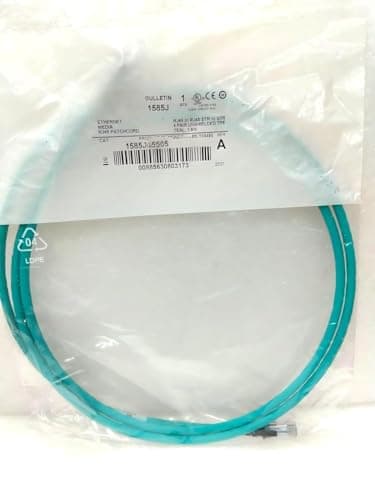 1585J-M4UBJM-0M4,Ethernet Cables Cat5e,4 Conductors, RJ45, Straight Male, Standard,Teal PUR, Shielded, High Flex,Halogen Free,Original Packaging,Never Used,in Stock,Ship Now.