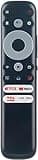 RC902N FMR1 Amtone Replacement Voice Remote Control Applicable for TCL S546 R646 Mini-LED QLED 4K UHD Smart TVs 55R646 65R646 75R646 75S546 65S546 55S546 50S546 85S446 75S446 43S446 50S446 55S446