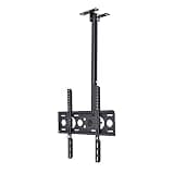 Ceiling Tv Mount - 360° Rotation Tilt Tv Bracket, Adjustable Tv Wall Mount, Support Adapts to Most LCD Monitors from 32 to 55 Inches, with Loading 110 Lbs