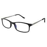 Foster Grant mens Kramer E.readers™ Glasses Reading Glasses, Matte Black/Transparent, 51 mm US