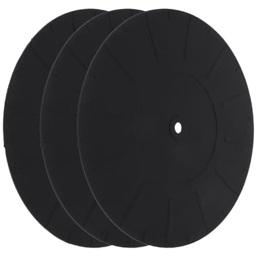 YARNOW 3Pcs Silicone Turntable Mats Static Vinyl Record Pads Lightweight Design for Easy Installation for Vinyl Enthusiasts and Record Protection Turntable