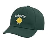 Da Kükst Du I Funny Easter Eggs Children Chicken Chick Adjustable Printed Baseball Hat, Dark Green