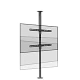 JDXQBLD Tv Ceiling Mount Adjustable Bracket - LCD Tv 360 Degree Rotating Frame Floor Stand Partition Wall Rotating Rack Rotating Tv Cabinet Rotating Base, Fits 32-75Inch Tilt Swivel Tv Mou
