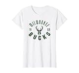 NBA Official Milwaukee Bucks Baseline T-Shirt, Women, White, XX-Large