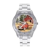 FekiLoot Watch for Men Big Face Stainless Steel Wrist Watch Personality