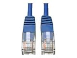 Tripp Lite Eaton N002-015-BL Cat5e Ethernet Patch Cable, RJ45 M/M, 350MHz Gigabit PoE, Snagless Stranded UTP, 15 ft Blue, PVC Jacket, ETL RoHS Cloud Care Pre-Configured Bundle Eligible (1 Pack)