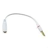 for 3.5mm Stereo Male to 3.5mm Female Cable Stereo Headph CTIA to OMTP Extension Cable Cord for Headph Laptop