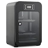 Dehumidifying Dry Cabinet Box with Combination Lock,Digital Control Noiseless and Energy Saving,For Camera Lens,Electronic Equipment,Collectibles Storage,Temperature Humidity LED Screen Black