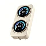 Compact Underwear Washer, Dual-Tank Mini Washing Machine, LED Touch, Wall Hanging Model(White Desktop)