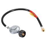 GasSaf 6 Feet Low Pressure Propane Regulator with CSA Certified LPG Hose Most LP Gas Grill, Heater and Fire Pit Table,CSA Certified