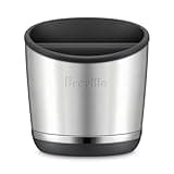 Breville BEA502BSS Knock Box 20 Espresso Machine Accessory, 20 Puck Capacity, Brushed Stainless Steel