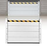 FASDRESS Aluminum Flood Barrier, Reusable Aluminum Flood Protection Barrier, 47.24x31.5 Inch Heavy Duty Floods Barriers Outdoor for Doors Basement Garages