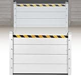 FASDRESS Aluminum Flood Barrier, Reusable Aluminum Flood Protection Barrier, 47.24x31.5 Inch Heavy Duty Floods Barriers Outdoor for Doors Basement Garages