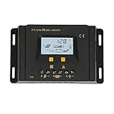 for Solar Systems, JNK 48V Solar Charge Controller and 10A PWM Battery Charger Regulator with Fanless Heat Dissipation, RS 232 Communication Interface, LCD Display, and Integrated (K Series 48V 20A)