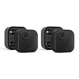 Blink Outdoor 4 (newest model) + Battery Extension Pack — Four-year battery wireless smart security camera, two-way audio, HD live view, enhanced motion detection — 2 camera system