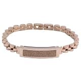 ECHTNATAV Smart Bracelet for Men Women, 24h BT Sleep Accurate Activity Tracking Bracelet Swimming Rain Proof Ip68 Multiple Sport Modes (Gold)