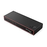 Lenovo ThinkPad Thunderbolt 4 Smart Dock Gen 2 7500, Multiple Display Support, Integrated 1M Thunderbolt 4 Cable, Remote Hardware Management, 40Gbps Data Speed, 100W Power Delivery, Black