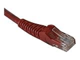 Eaton Tripp Lite N201-002-RD Cat6 Gigabit Ethernet Patch Cable 2 ft Red, 550MHz UTP, RJ45 M/M Snagless Molded PoE LAN Cord, Cloud Care Pre-Configured Bundle Eligible (1 Pack)