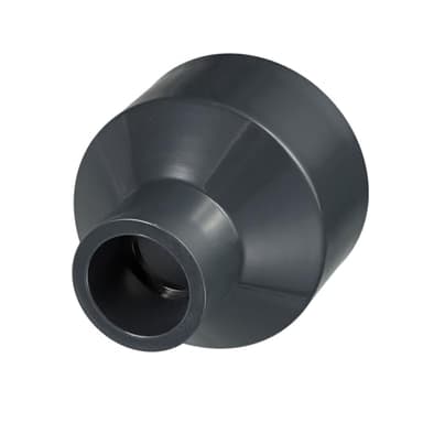 DTGN 1Pcs 2 1/2"x1" PVC Reducer Pipe Coupling Fitting, SCH80 (SOCxSOC) Furniture Grade PVC Slip Socket Connectors, Straight Pressure Pipe Fittings for Home Use, Irrigation, Black