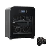 Camera Dry Cabinet, Electronic Dry Box with Touch Control & LED Display, Humidity Memory Auto Dehumidifie, 30L/40L Moisture Proof Storage for Photography Gear, Ultra Quiet