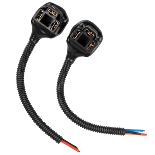 MECMO H4 9003 HB2 Headlight Light Wire Harness Adapter Female Socket Fit 4x6 7x6 5x7 Inch Sealed Beam Retrofit Wire Connector