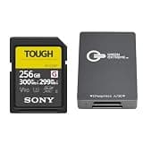 SF-G Series Tough 256GB UHS-II SDXC Memory Card with Green Extreme USB-C 3.2 GEN 2 CFEXPRESS