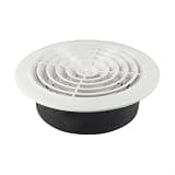Adjustable Round Wall Vent Cover for Interior Use, ABS Material Ventilation Grille with Rotating Air Volume Control, Suitable for Wall or Ceiling Installation (150mm)