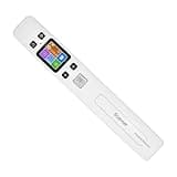 Document Scanner, Portable Document and Image Scanner with 1050DPI High Speed Wand, A4 Size JPG/PDF Format LCD Screen for Business Receipt Books, Increase Efficiency