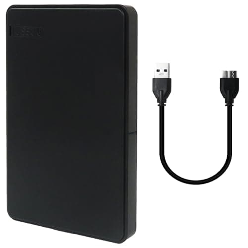 Welsdolk 1TB Ultra Slim Portable External Hard Drive USB3.0 HDD Storage Compatible with PS4 System Format Supports EXFAT/FAT32