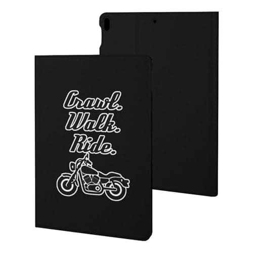 Crawl Walk Ride Motocycle Fashion Case Compatible with 10th 9th 8th 7th Generation (2021/2020/2019) Protective Cover Adjustable Stand