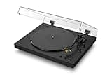 Sony PS-LX5BT Premium Wireless Bluetooth Turntable (2026 Model) : Fully Automatic Belt Drive Vinyl Record Player with Built-in Phono EQ and Included Audio Cable, Black