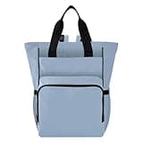Nesatuwa Emotional Blue Diaper Bag Backpack Waterproof Large Capacity Multifunctional Diaper Bags with Insulated Pockets and Stroller Straps Travel Backpack for Baby Girl/Boy