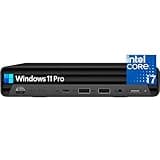 HP Pro Mini PC Desktop Computer for Business Daily Remote Work, Intel Core i7-12700T, Ultra Slim Design, 64GB DDR4 RAM, 4TB PCIe SSD, Keyboard & Mouse, DP 1.4, HDMI 2.1, Windows 11 Pro, Carbon Black