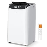 14000 BTU Portable Air Conditioners, Cooling,Fan,Dehumidification,Sleep Mode for Large Rooms up to 700 Sq.Ft, AC Unit with Remote Control, 24H Timer, Installation Kits Included