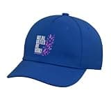 Lupus Awareness Purple Ribbon Butterflies Adjustable Printed Baseball Hat, Royal Blue