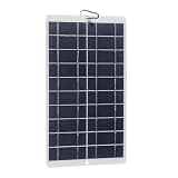 Aumotop 8 Watt High Efficiency Monocrystalline Solar Panel for Smart PhoneOutdoor Security Camera - Portable Solar Panel Charger for Camping, IPX6 Emergency Situations