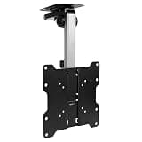 UIYTJRT Adjustable Ceiling TV Mount Bracket - Fits 17-37 Inches Ceiling TV Mount, Flip Down TV and Monitor Mount Bracket, Adjustable Bracket Ceiling Kitchen Overhead and Under Cabinet Mount,