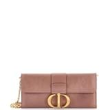 Dior, Pre-Loved 30 Montaigne Clutch Leather, Neutral