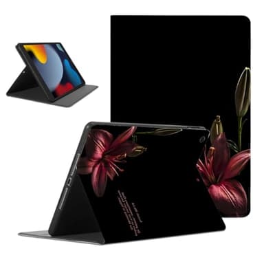 Mrtponk Jesus Christian Isaiah 30:18 Tablet Case for iPad mini 3/2/1 Case 7.9 Inch,Lily Pattern for Women Men Teens Protective Cover Flip PU Leather Stand Funda