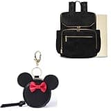 miss fong Diaper Bag Backpack - Large Diaper Bag Backpack Baby Backpack with Pacifier Case with Clip & Cover, Holder Pod with Clasp, Holds 2 Pacifiers