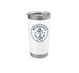 Milwaukee Wisconsin Nautical Anchor Badge Design Stainless Steel Insulated Tumbler