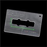 Electric Guitar Pickup And Bridge Routing Template (4mm Transparent Acrylic) Guitar Tool Kit(G2735-10)