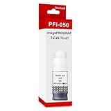 VERITASK PFI-050 Pigment Black Ink Replacement for Canon PFI-050 BK Ink Cartridge Compatible with Canon imagePROGRAF TC-20 TC-21 TC-20M TC-21M Printers