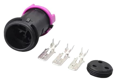 AICNRUT Automotive Connectors 3 Pin Fog Lamp 813972928 813972927 Easy Replacement(Female,5PCS) (Male,1pcs)