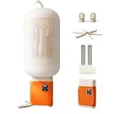 Neliangia Portable Clothes Dryer & Shoe Dryer - Mini Compact Electric Dryer Machine with Hot Air Heater Function,Fast Drying for Apartment, RV & Travel & Quiet, Energy Saving for Small Spaces