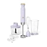 LUGBAR Beautiful 2-Speed Immersion Blender with Chopper by Drew Barrymore (Lavender)